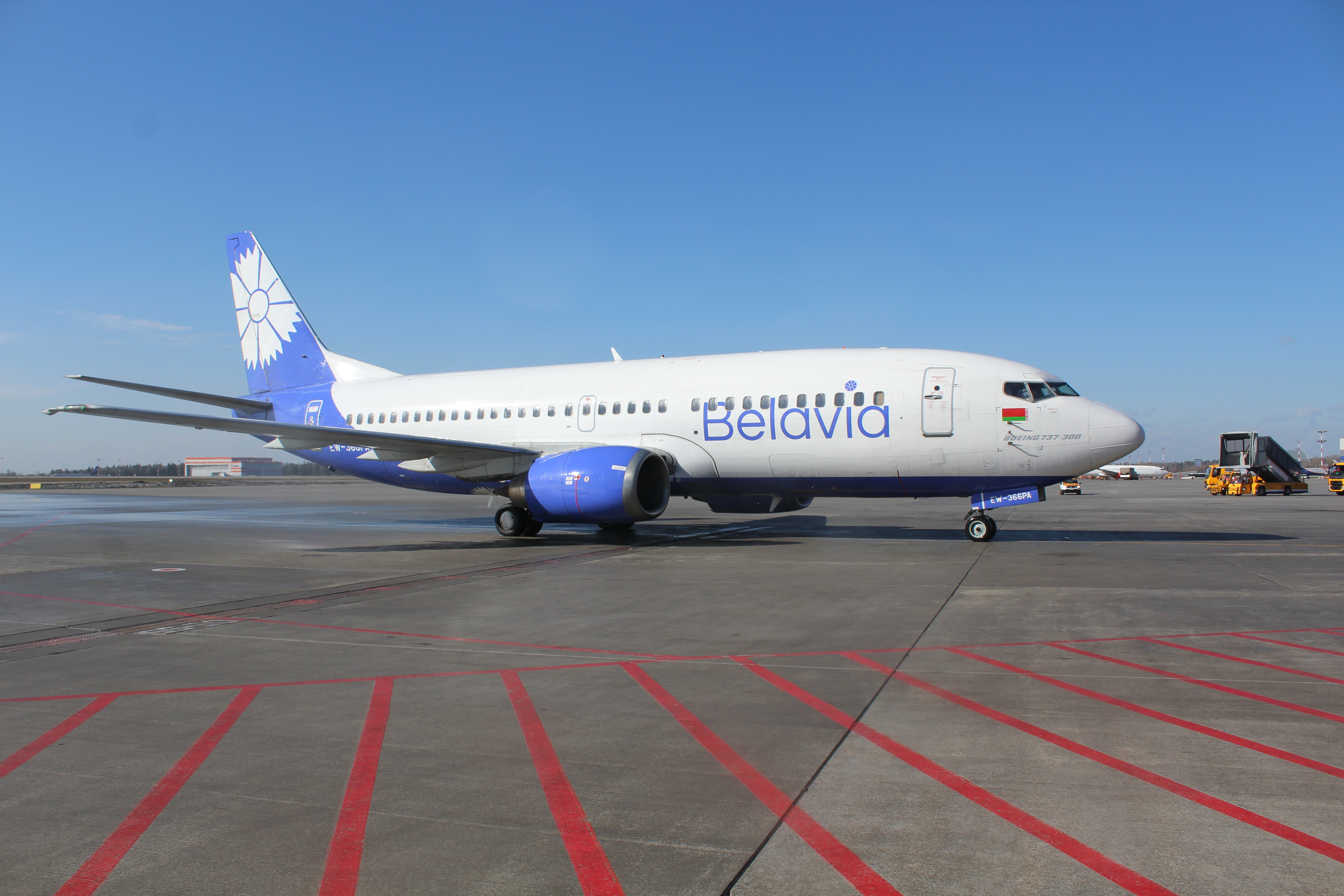 Самолет авиакомпании Belavia